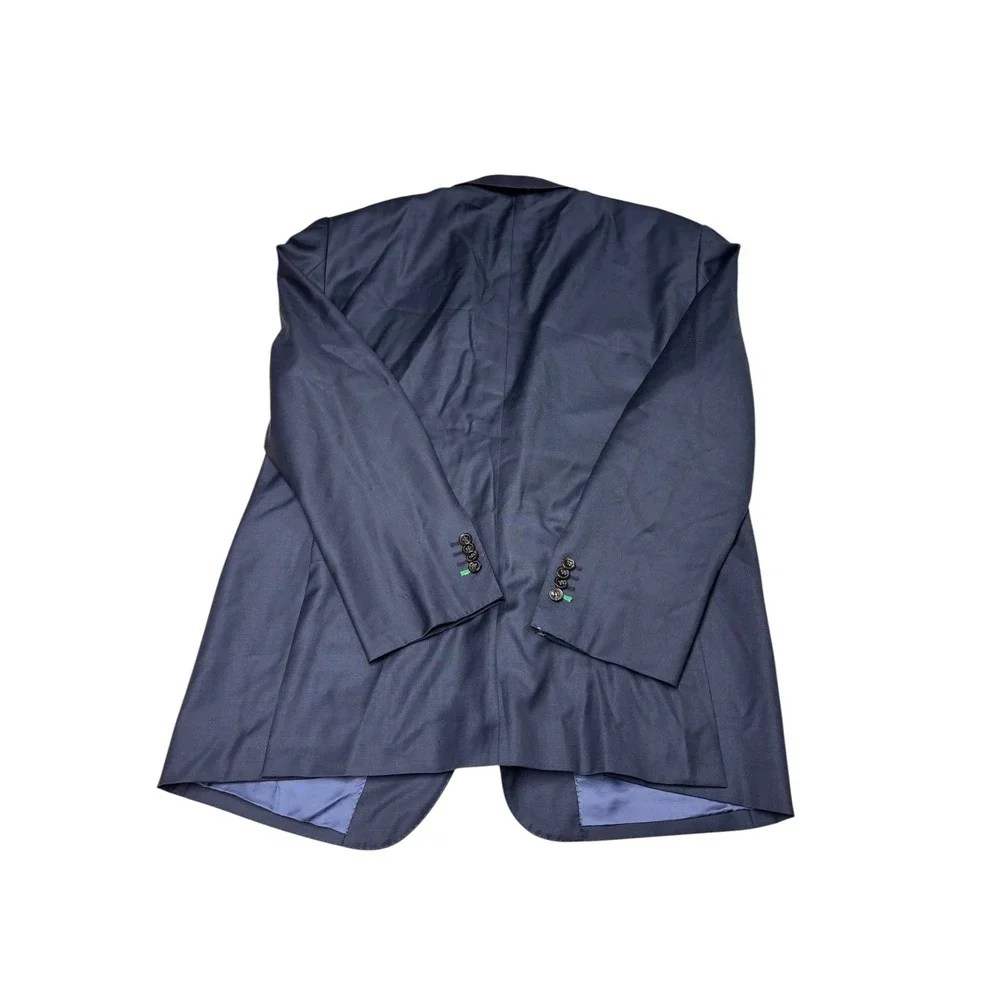 Suitsupply Navy Blue Vitale Barberis Canonico Super 110s Wool Blazer Mens US 48R